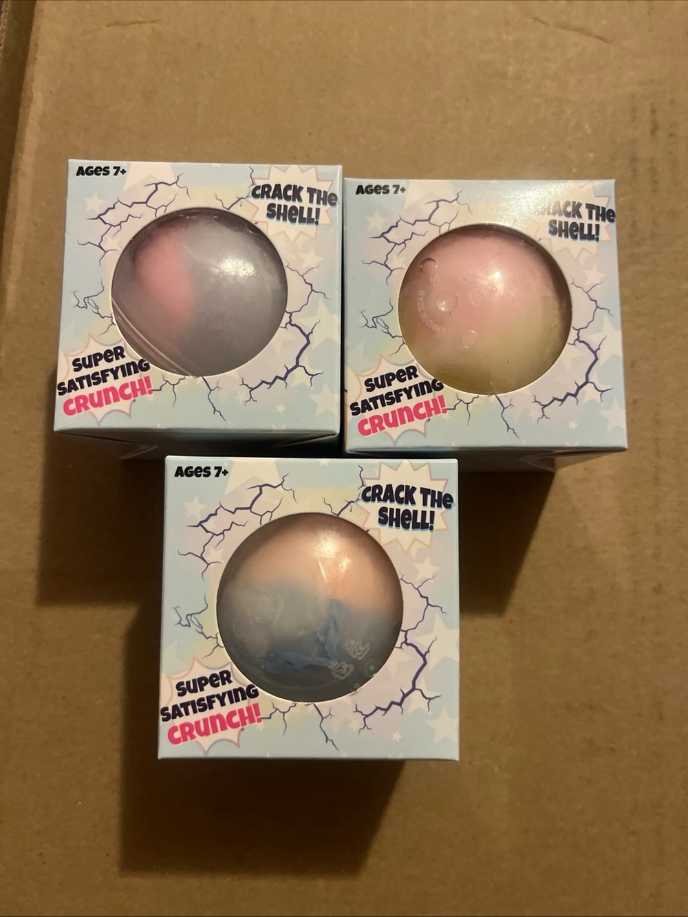 Lot Of 3 Wax Crack’ems Viral Social Media Tik Tok K2A Squish Balls Sensory Toys
